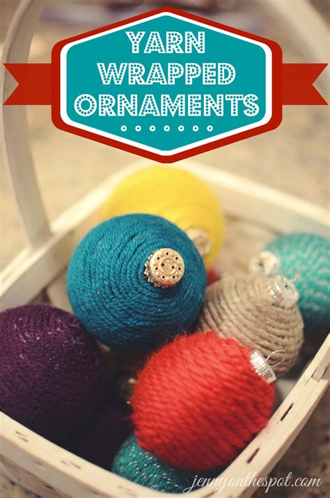 How to Make Yarn Wrapped Ornaments and Fuzzy Ball Ornaments | Jenny On ...