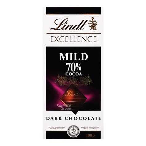 Lindt Excellence Chocolate Bar Mild Dark NTUC FairPrice
