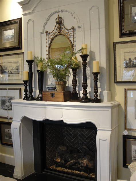 What is the mantle of a fireplace? traditional mantel - candlesticks of various sizes | NY ...