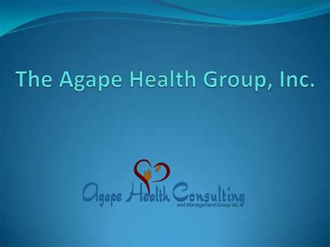 The Agape Health Group Inc