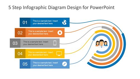 5 Step Infographic Design Diagram For Powerpoint Slidemodel
