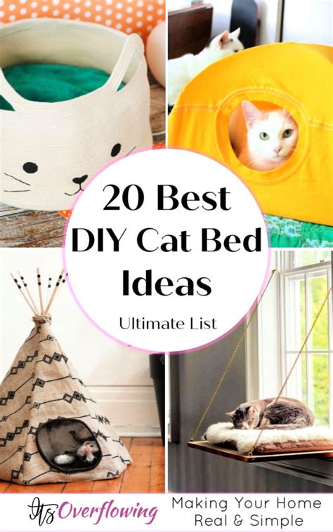 20 Diy Cat Bed Ideas To Give Your Cat A Comfy Sleep Diy Cat Bed Cat