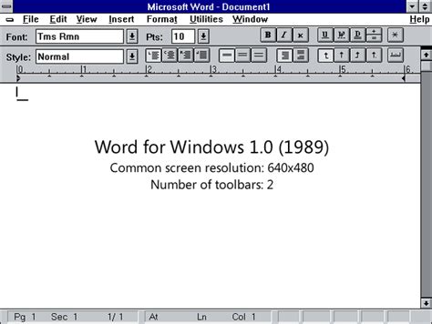 Cronología De Las Versiones De Microsoft Word Para Windows Timeline