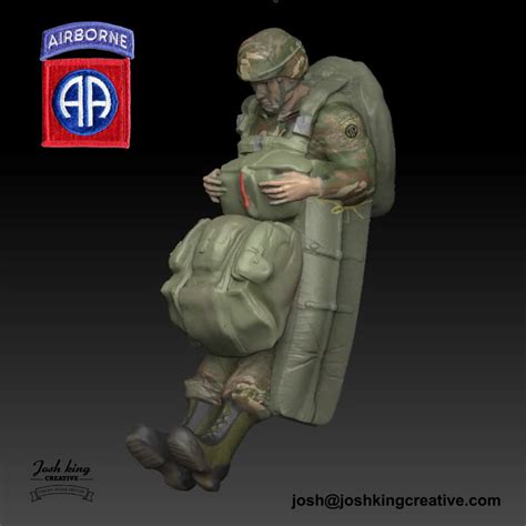 US Army Paratrooper 3d Model On Behance