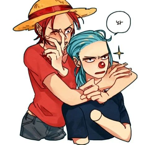 Buggy X Shanks Аниме из одной части Мультипликационные лица Аниме