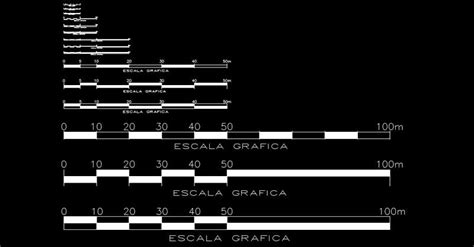 Escalas Gráficas En Autocad Dwg Dwgautocad