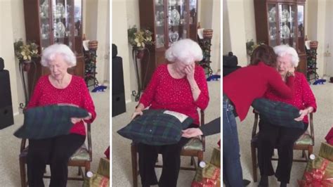 grandma receives pillow made from late husband s shirt in heartbreaking video metro news
