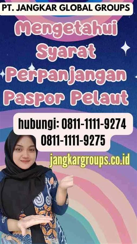 Syarat Perpanjangan Paspor Pelaut Jangkar Global Groups