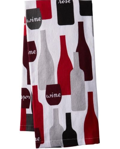 Everyday Living Wine Bottle Print Kitchen Towel 1 Ct Kroger