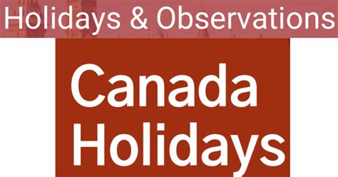 Canada Public Holidays 2023 24 State Wise List Statutory Holiday