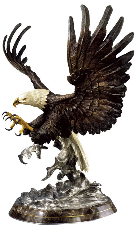Attack Bronze Eagle Statue