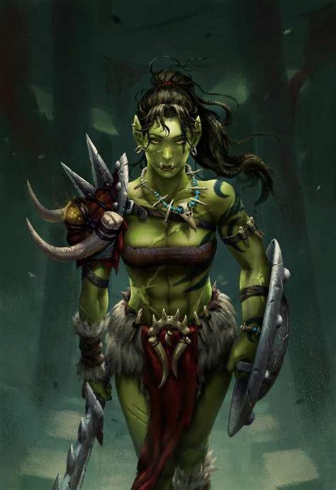 orc ladies deserve love too imgur female orc fantasy female warrior character portraits