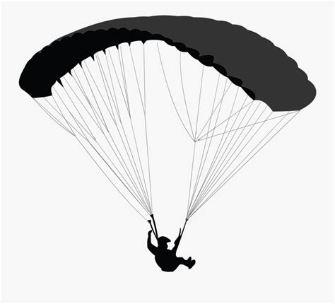 Parachuting Parachute Silhouette Parachute Art Png Free Transparent