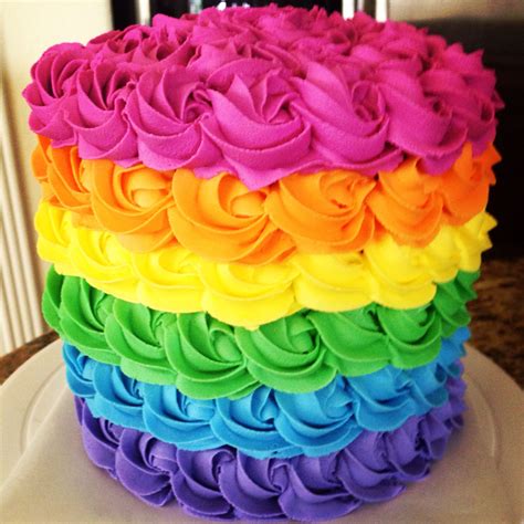 Rainbow Cake 2 Stunning Inside And Out Moist Almond Colorful Cake