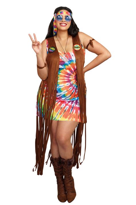 Plus Size Hippie Hottie Costume Plus Hippie Costume Plus Size Hippy Costume
