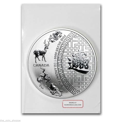 2014 1 Oz Canadian 5 Blessings Flex Thermotron Silver Coin Rare Rcm