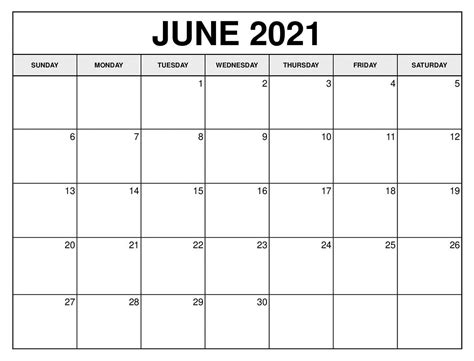 June 2021 Calendar Printable Vertex Landscape Pdf Wishes Images