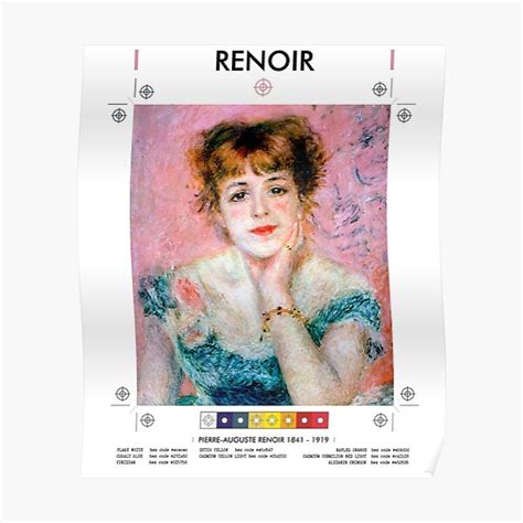 Famous Impressionist Painter Artist Series Renoir Pierrre Auguste