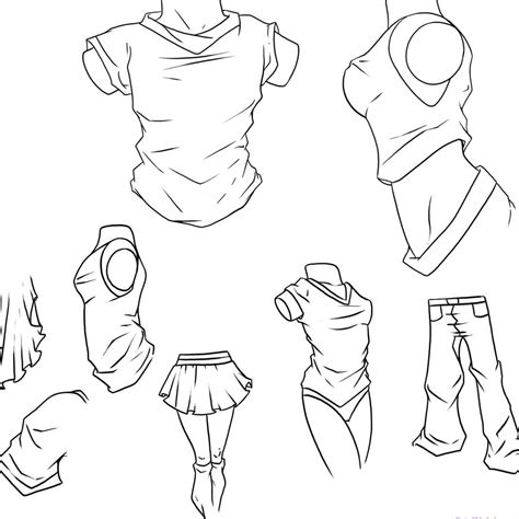 How To Draw Anime Girls Clothes