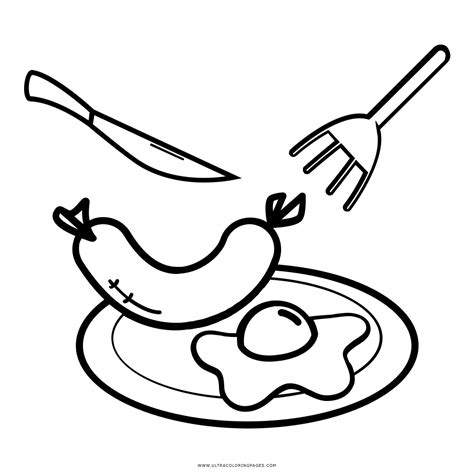 Breakfast Coloring Page Coloring Page Coloring Home