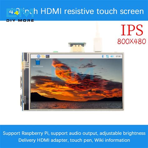 Caw 4 Inch Hd Hdmi Usb Lcd Touch Screen 4 Display Module 800480 Tft
