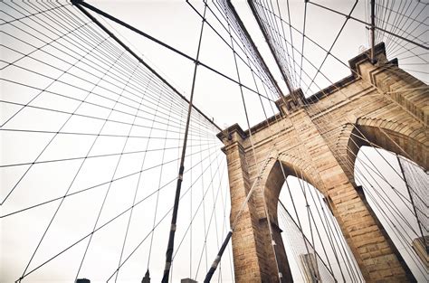 images gratuites architecture ciel gratte ciel new york manhattan câble pont suspendu