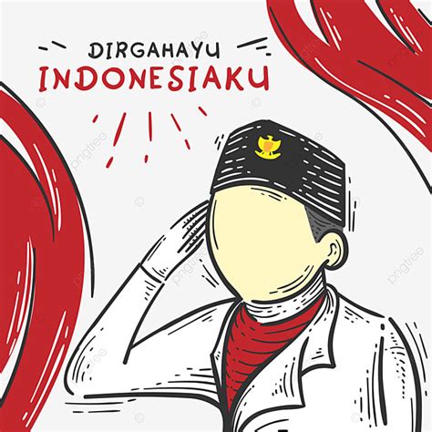 Gambar Dirgahayu Indonesia Aka Hari Kemerdekaan Dengan Watak Budak