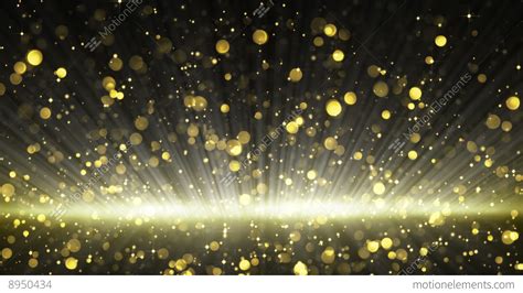 Gold Glitter Particles Seamless Loop Background 4k