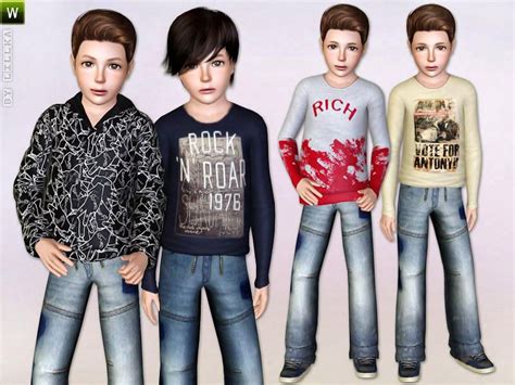 Lillkas Perfect Boy Set Sims 4 Cc Kids Clothing Outfit Sets Boy