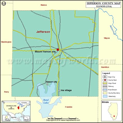 Jefferson County Map Illinois
