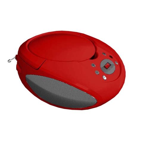 Shop Supersonic Portable Red Mp3 Cd Player Overstock 9097714