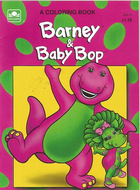 Barney And Baby Bop Coloring Book 1993 The Lyons Group A Etsy
