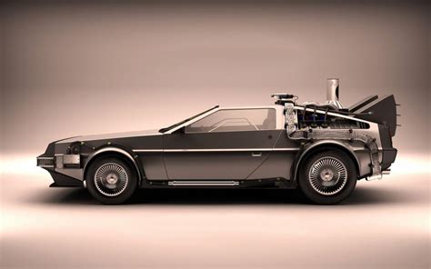 DeLorean машина времени обои для рабочего стола, картинки, фото, 1280x800.