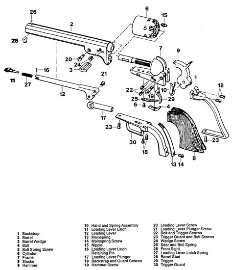 Colt Revolver Schematic