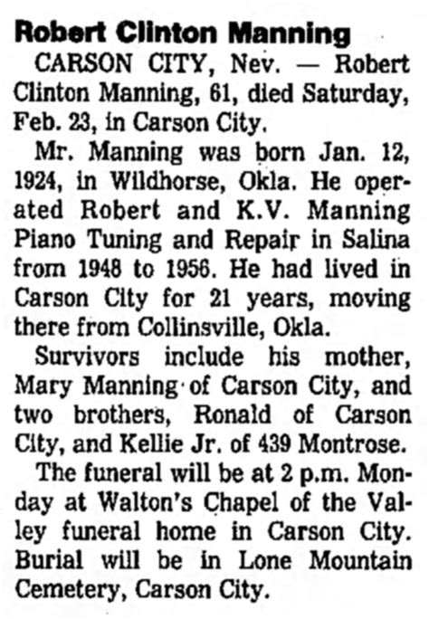 Robert Clinton Manning (1924-1985) - Find a Grave Memorial