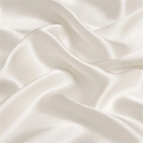 Natural White 100 Pure Silk Charmeuse Fabric For Sewing Width 44 Inch