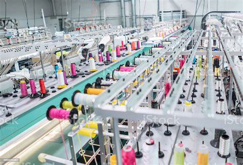 Embroidery Machine At A Clothing Factory Stock Photo - Download Image ...