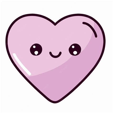 Premium Vector Valentines Day Cute Heart Illustration Heart Kawaii