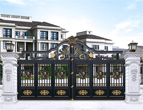 Customized Attractive Aluminum House Main Gate Design for Villa or