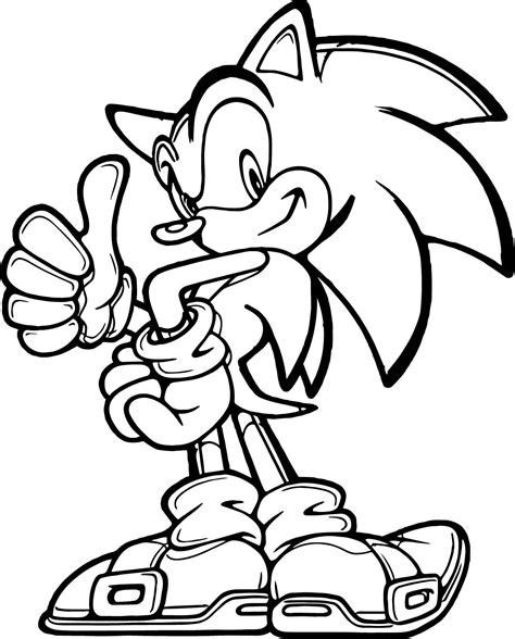 Classic Sonic Printable Sonic Coloring Pages Classic Sonic Coloring