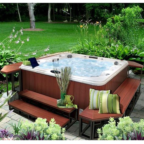 We have a wide selection of jacuzzi brand hot tubs for sale. Cal Metro 21 in. x 58 in. x 14 in. 2 Tier Spa Step in ...