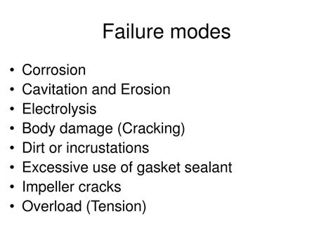 Ppt Examples Of Water Pump Failure Modes Powerpoint Presentation