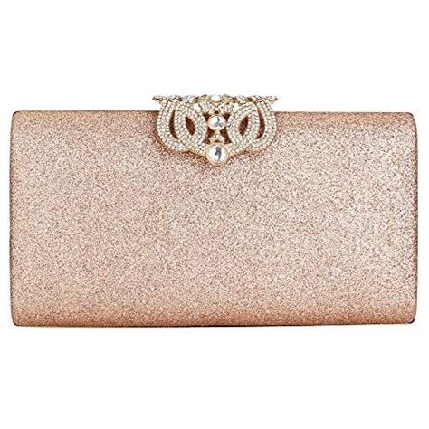 Top 9 Rose Gold Clutch Bag Womens Evening Handbags Carstuffy