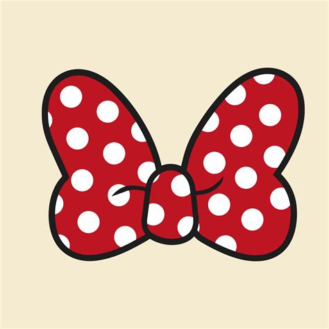 Minnie Mouse Bow Svg Solid Red Polka Dot Vinyl Layered Cut Etsy