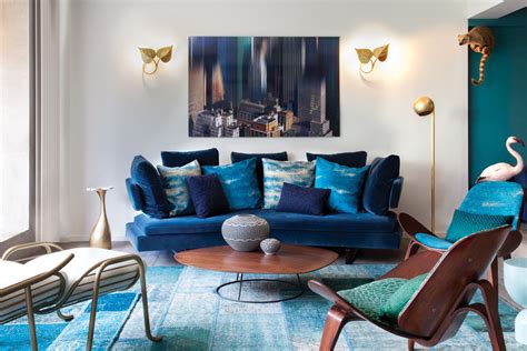 The Bold Interior Design By Anne Sophie Pailleret Interiordesign Blue