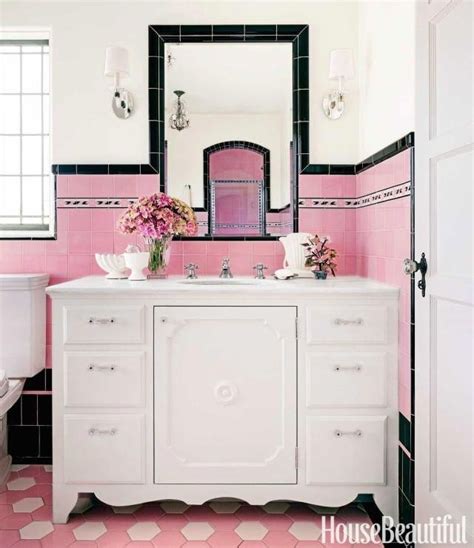 Brand New Colorful Bathrooms That Look Vintage Or Retro Apartment