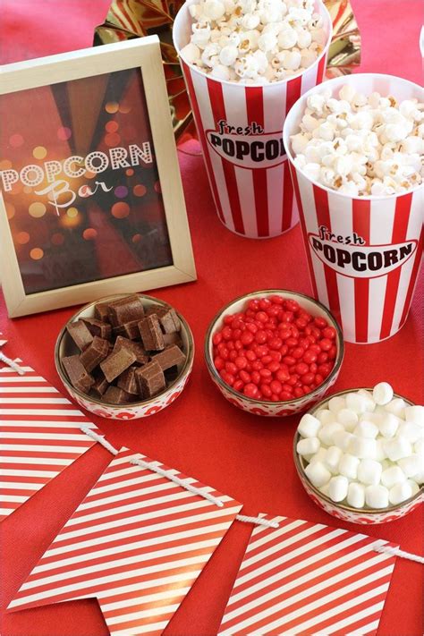 A Popcorn Bar Is A Great Way For Guests To Dress Up Their Dish Offer A