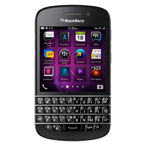 Blackberry Q10 Musta 16gt 4glte Qwerty Näppäimistö Vkauppafi