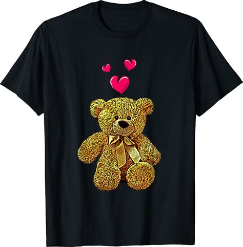 Shirt mit Teddybär und Herz Teddy Bär T Shirt Amazon de Fashion