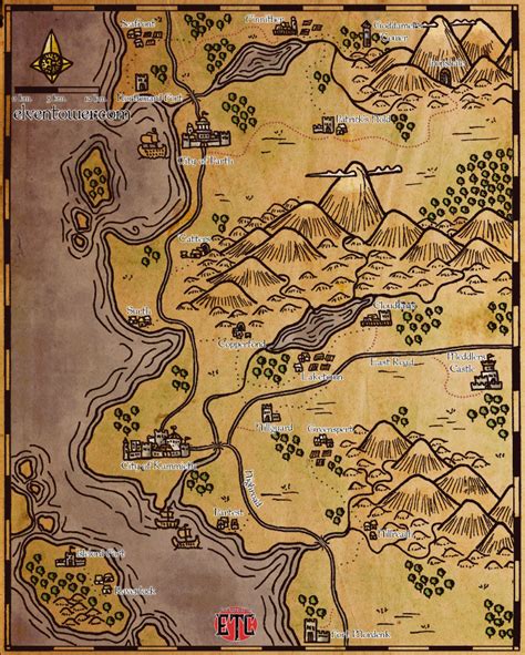 Map 58 Somewhere In The Sword Coast Elven Tower